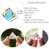 Picture of K9 Optical Glass Crystal Lens Pyramid Colored RGB Dispersion Prism,for Photo Photography, Physics and Decoration,20mm