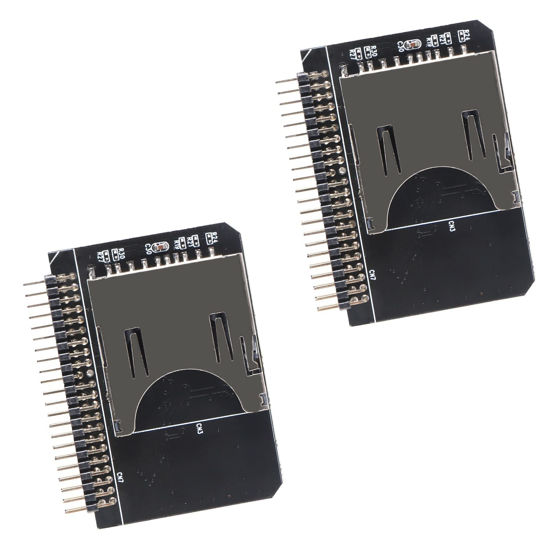 Picture of AITIAO 2Pcs SD Card to 2.5 Inch IDE Adapter SD SDHC SDXC MMC Memory Card Converter TF Memory Card to IDE 44Pin Male Adapter to Laptop HDD for DOS/Linux/Windows 98SE, Me, 2000, XP and for Vista.