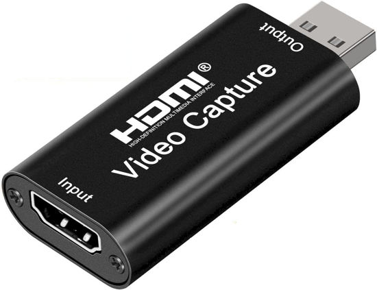 Picture of Audio Express AXHDCAP 4K HDMI Video Capture Card, Cam Link Card Game Audio Capture Adapter HDMI to USB 2.0 Record Capture Device for Streaming, Live Broadcasting, Video Conference, Teaching, Gaming