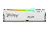 Picture of Kingston Technology Kingston Fury Beast RGB White 64GB (4x16GB) 5600MT/s CL40 DDR5 XMP DIMM | Overclocking | Plug N Play | Intel XMP 3.0 | Kit of 4 | KF556C40BWAK4-64