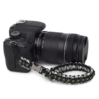 Picture of SUNYA Camera Wrist Strap for Photographers Quick Release Paracord Rope Camera Hand Strap Compatible for DSLR or Mirrorless Camera