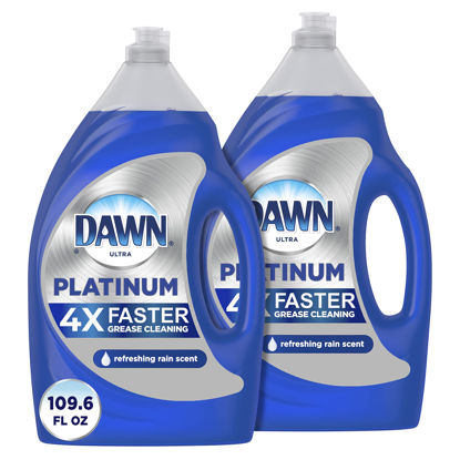 Picture of Dawn Platinum Dish Soap Liquid, Dishwashing Liquid, Dish Detergent Liquid, Dish Liquid, Refreshing Rain Scent, 54.8 fl oz (Pack of 2), Dish Soap Bulk