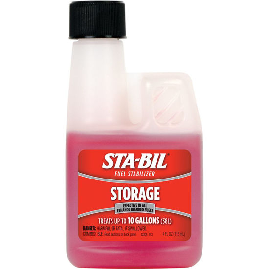 Picture of STA-BIL Storage Fuel Stabilizer - Keeps Fuel Fresh For Up To Two Years, Effective In All Ethanol Blended Fuels, Treats Up To 80 Gallons, 4oz (22205-12PK) , Red