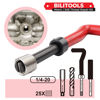 Picture of BILITOOLS 1/4-20 inch Thread Repair Kit, HSS Drill Helicoil Repair Kit SAE