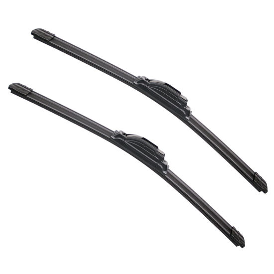 Picture of OEM Quality 17" + 17" Premium All-Seasons Durable Stable And Quiet Windshield Wiper Blades + 1 Year Warranty (Set of 2)