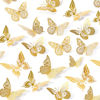 Picture of SAOROPEB 3D Butterfly Wall Decor 48 Pcs 4 Styles 3 Sizes, Gold Butterfly Decorations for Butterfly Birthday Decorations Butterfly Party Decorations Cake Decorations, Removable Wall Stickers Room Decor for Kids Nursery Classroom Wedding Decor (Gold)