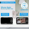 Picture of HelloBaby 5’’ Baby Monitor with 26-Hour Battery, 2 Cameras Pan-Tilt-Zoom, 1000ft Range Video Audio Baby Monitor No WiFi, VOX, Night Vision, 2-Way Talk, 8 Lullabies and Temperature