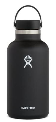 Picture of Hydro Flask Wide Mouth Bottle with Flex Cap Black 64 oz