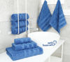 Picture of American Soft Linen Luxury 6 Piece Towel Set, 2 Bath Towels 2 Hand Towels 2 Washcloths, 100% Turkish Cotton Towels for Bathroom, Electric Blue Towel Sets