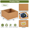 Picture of Moretoes 24pcs 10x10x5 Inches Cake Boxes with Windows Brown Bakery Boxes Kraft Pastry Boxes Disposable Cake Containers for Cakes, Pastries, Pies, Dessert