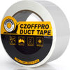 Picture of CZoffpro Duct Tape Heavy Duty, Ultra Strong Duct Tape with Waterproof Backing, Easy to Tear by Hand, 1.88 in x 20 Yard, White