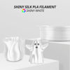 Picture of AMOLEN Silk PLA Filament 1.75mm 3D Printer filaments, Shiny White Filament for 3D Printing, 1kg(2.2lbs) Spool, Compatible with Most FDM Printer(Silk White)