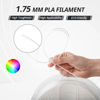 Picture of AMOLEN Silk PLA Filament 1.75mm 3D Printer filaments, Shiny White Filament for 3D Printing, 1kg(2.2lbs) Spool, Compatible with Most FDM Printer(Silk White)