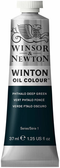 Picture of Winsor & Newton Winton Oil Color, 37ml (1.25-oz) Tube, Phthalo Deep Green