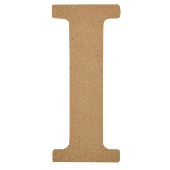 Picture of Plaid Wood Unfinished Letter, 8" Wooden Surface Perfect for DIY Arts and Crafts Projects, 63588, 8 inch