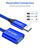 Picture of JSAUX USB C to USB Adapter [2 Pack], USB Type C Male to USB 3.0 Female OTG Cable-Blue