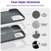 Picture of OTOFLY Designed for iPhone 13 Case, Silicone Shockproof Slim Thin Phone Case for iPhone 13 6.1 inch Space Gray