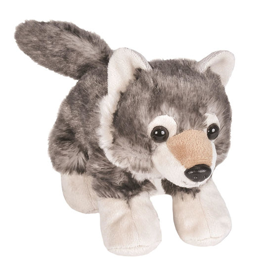 Picture of Wild Republic Wolf Plush, Stuffed Animal, Plush Toy, Gifts for Kids, Hug’Ems 7"