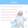 Picture of JC Toys La Baby Boutique 11 inch Small Soft Body Baby Doll Dressed in Blue for Children 12 Months and Older