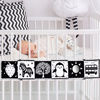 Picture of Black and White High Contrast Baby Toys 0-6 6-12 Months Soft Baby Book for Newborn Brain Development Tummy Time Toys Infant Sensory Crinkle Toys 0-3 3-6 Month Montessori Learning Activities for Babies