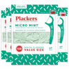 Picture of Plackers Micro Mint Dental Floss Picks, 150 Count, Pack of 4