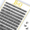 Picture of Lash Clusters 40D-0.07D-9-16MIX B&Q LASH Individual Lashes 280 Clusters False Eyelash 20D 30D 40D Lash Clusters Extensions Individual Lashes Cluster DIY Eyelash Extensions at Home (40D-0.07D,9-16MIX)