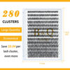 Picture of Lash Clusters 40D-0.07D-9-16MIX B&Q LASH Individual Lashes 280 Clusters False Eyelash 20D 30D 40D Lash Clusters Extensions Individual Lashes Cluster DIY Eyelash Extensions at Home (40D-0.07D,9-16MIX)