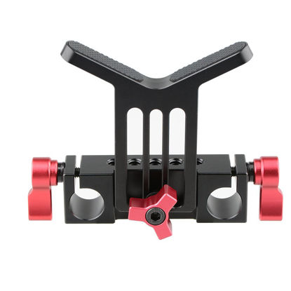 Picture of CAMVATE Lens Support 15mm Rod Clamp Rail Block for DSLR Rig Rod Support Rail System（RED - 1107