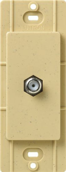 Picture of Lutron Satin Colors Coaxial Cable Jack - Goldstone