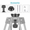 Picture of Neewer 75mm Bowl Adapter, Metal Half Ball Flat to Bowl Adapter Convert with 3/8-inch Screws Mount on Tripod and Fluid Head for Neewer TA60/2500/3500, Manfrotto 501/502/504