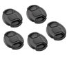 Picture of (5 Pcs Bundle) 37MM Front Lens Filter Snap On Pinch Cap, 37mm Lens Cap, 37 mm Protector Cover for DSLR SLR Camera Lense