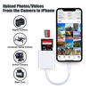 Picture of SD Card Reader for iPhone/iPad,PuavntView Micro SD Card Adapter,Memory SD Card Reader Trail Camera Viewer for iPhone iPad,Plug and Play