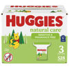 Picture of Huggies Natural Care Sensitive Baby Wipes, Unscented, Hypoallergenic, 99% Purified Water, 3 Refill Packs (528 Wipes Total)