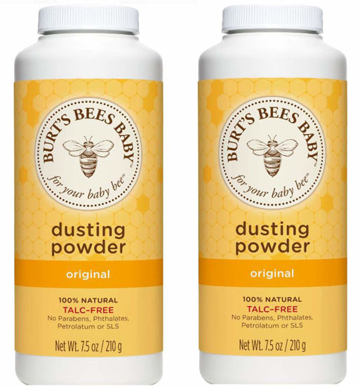 Picture of Burt's Bees Baby Bee Dusting Powder Bottle, 7.5-Ounce Bottles (Pack of 2)