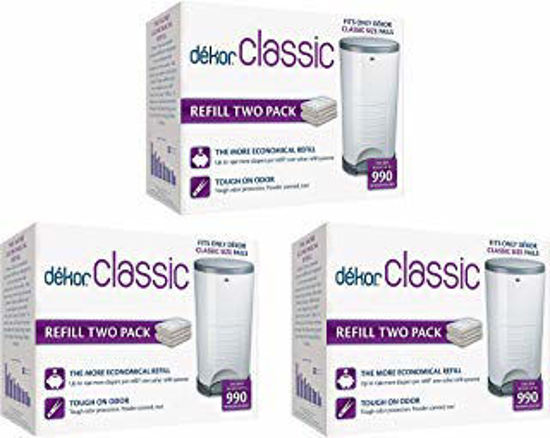 Picture of Diaper Dekor Classic Diaper Pail Liner Refills, 3 Pack