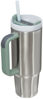 Picture of Stanley Quencher H2.0 FlowState Stainless Steel Vacuum Insulated Tumbler with Lid and Straw for Water, Iced Tea or Coffee, Smoothie and More, Stainless Steel Shale, 30 oz