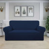 Picture of Easy-Going Stretch Oversized Loveseat Slipcover 1-Piece Sofa Cover Furniture Protector Couch Soft with Elastic Bottom for Kids Polyester Spandex Jacquard Fabric Small Checks Navy