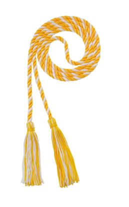 Picture of Graduation Honor Cord - Gold/White - Every School Color Available - Made in USA - by Tassel Depot