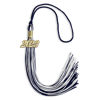 Picture of Endea Graduation Mixed Double Color Tassel with Gold Date Drop (Navy Blue/White, 2023)