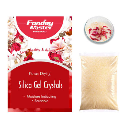 Picture of Fonday 5LBS Silica Gel Flower Drying Crystals Fine Crystals Color Indicating Reusable,Bead Size<1mm (2268g)