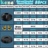 Picture of KEZE 233 Pcs Plumbing and Faucet Washers Assortment Kit for Assorted Spigot Water Hose Bib Outside Garden Faucet Splitter Gasket Leak Plumbes Valve Stem Worn Out Repair