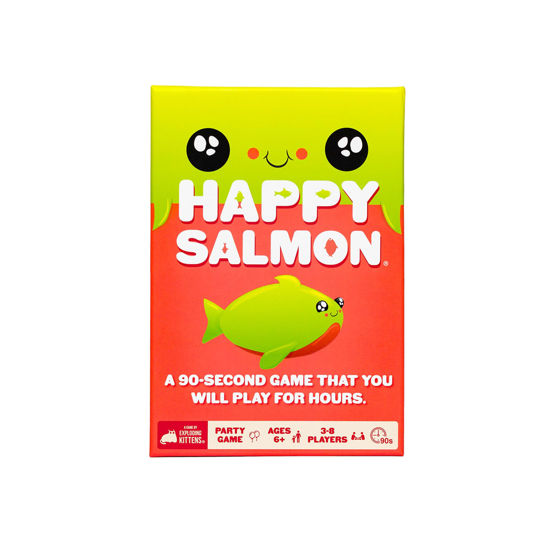 Picture of Exploding Kittens Happy Salmon Family-Friendly Party - Card Games for Adults, Teens & Kids