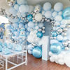 Picture of Pastel Blue Balloons 85 pcs Light Blue Balloon Garland Arch Kit 5/10/12/18 Inch Different Sizes Baby Blue Latex Balloons for Gender Reveal Wedding Birthday Party Anniversary Baby Shower Decorations