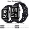 Picture of EXCHAR Sport Band Compatible with Apple Watch Band 38mm 40mm Breathable Soft Silicone Replacement Wristband Women and Man for iWatch Series 4 3 2 1 Nike+ All Various Styles S/M Grey-Black