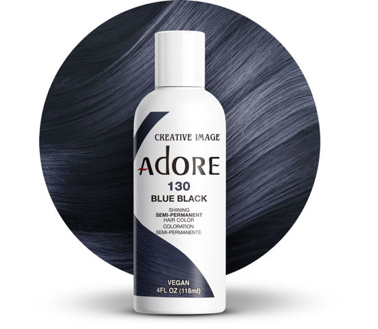 Picture of Adore Semi Permanent Hair Color #130 Blue Black, 4 Fl Oz (2 Pack)