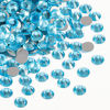 Picture of Beadsland 1440pcs Flat Back Crystal Rhinestones Round Gems for Nail Art and Craft Glue Fix, Aquamarine,SS12,3.0-3.2mm