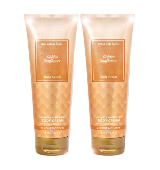 GetUSCart- Bath & Body Works Ultimate Hydration Body Cream For Women 8 Fl  Oz 2- Pack (Golden Sunflower)