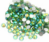 Picture of Jollin Glue Fix Crystal Flatback Rhinestones Glass Diamantes Gems for Nail Art Crafts Decorations Clothes Shoes(ss4 2880pcs, Light Green AB)