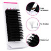 Picture of Volume Lash Extensions Easy Fan Eyelashes Extension 0.03 0.05 0.07 0.10 Thickness Rapid Blooming Self Fanning Eyelash Extensions Faux Mink Easy Fan Lashes (0.07-D, 30mm)