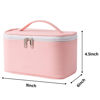 Picture of Portable Makeup Bag Travel Cosmetic Bags for Women Medium Pouch Cute Purse Make Up Organization Waterproof (Pink)